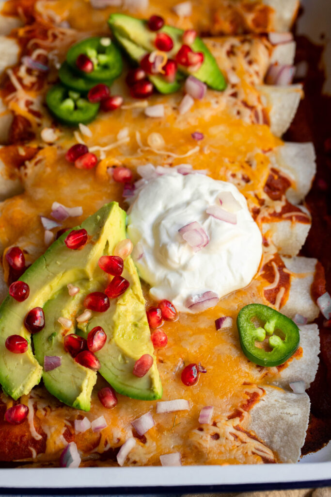 Is there anything better than cheesy enchiladas? 