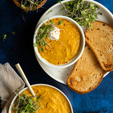 If you're looking for a new way to utilize parsnips in spring, check out this vegan soup recipe! This one-pot soup comes together in under an hour and is the perfect cozy dinner to enjoy on a cold night.