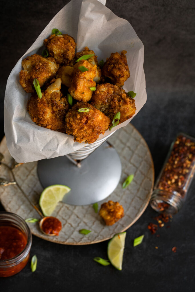 These crispy bites are paired with a honey garlic sauce that makes for the perfect bite!