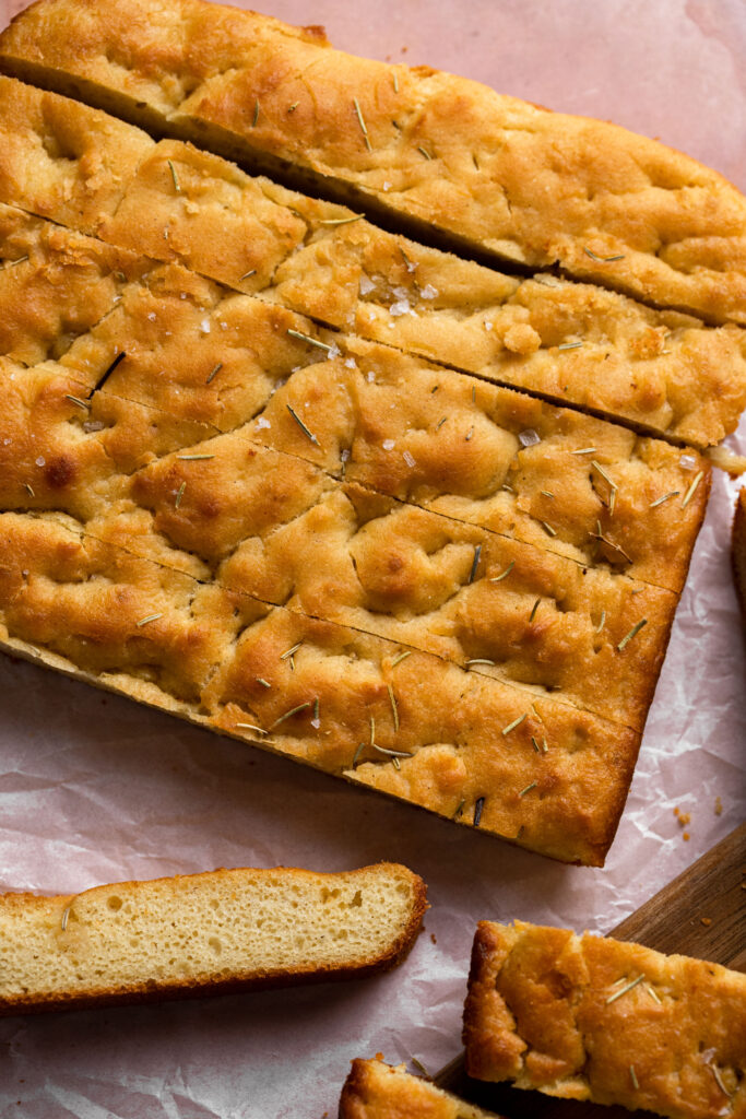 This unbeatable fluffy texture is the key to the focaccia bread!
