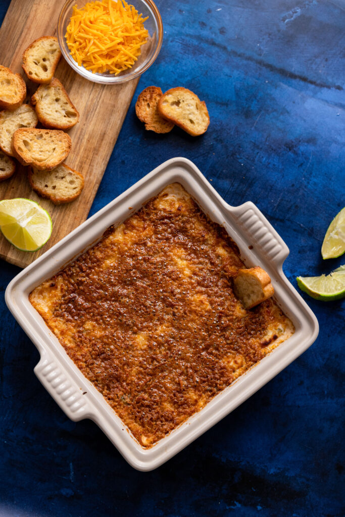 Don't forget to broil the dip to give it that crispy finish on top.