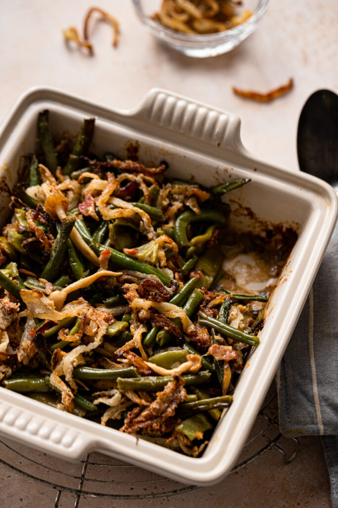 Forget what you thought you knew about casseroles, these green beans aren't your grandmothers.